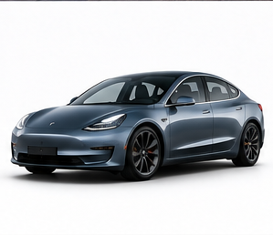 Electric car parked outdoors