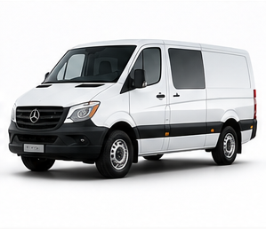 White commercial cargo van